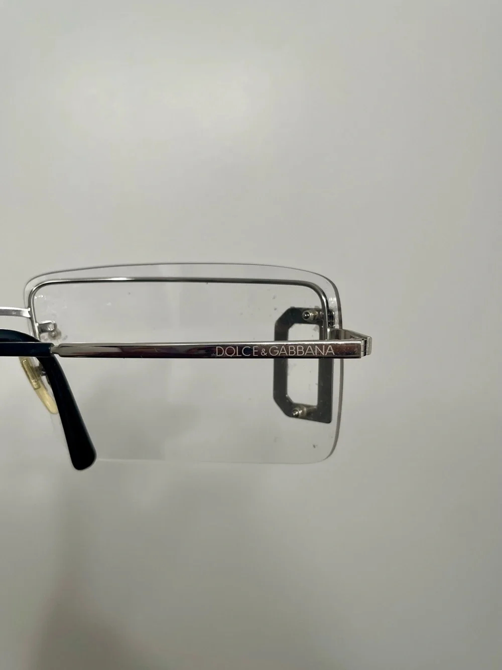 Dolce and Gabbana Stylish Rimless Black Accent sunglasses glasses